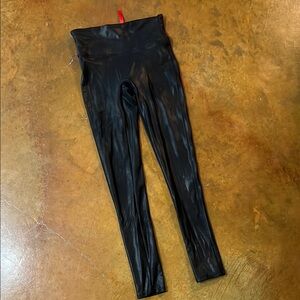 Faux leather Spanx leggings